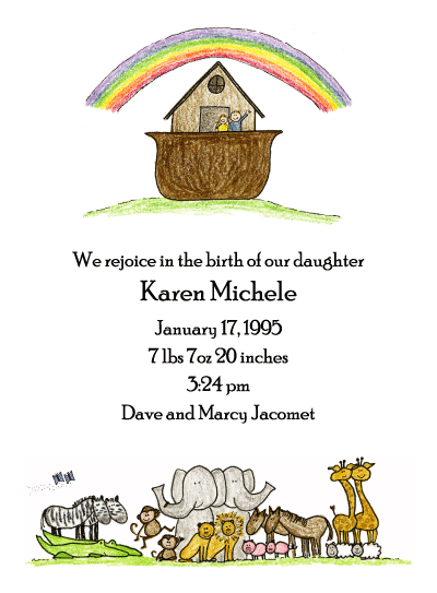 Noah S Ark Baby Shower Invites By Amy Adele