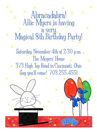 30-magic-themed-birthday-invitation-in-2020-magic-birthday-magic